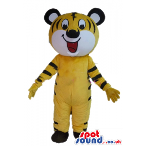 Yellow and black tiger with big eyes and black feet - Custom