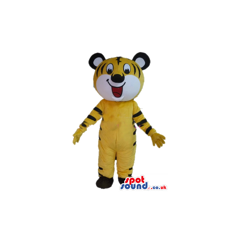Yellow and black tiger with big eyes and black feet - Custom