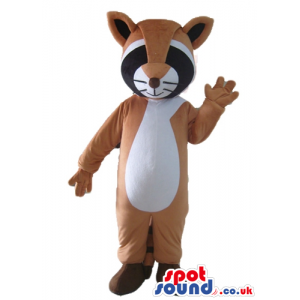 Mascot costume of a brown raccoon - Custom Mascots