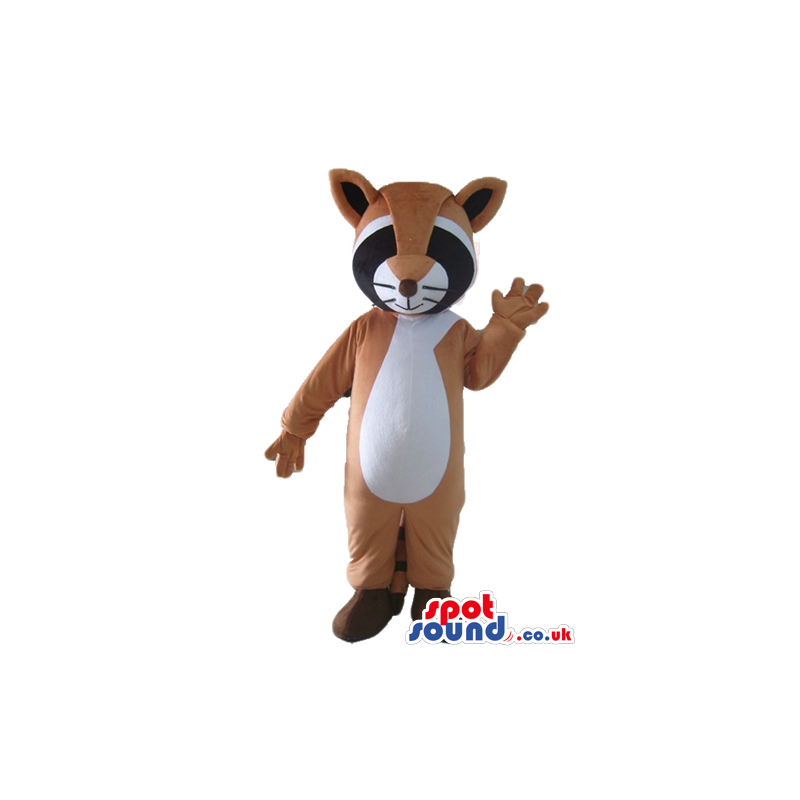 Mascot costume of a brown raccoon - Custom Mascots