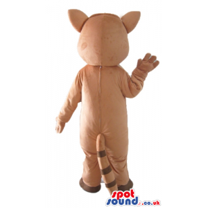 Mascot costume of a brown raccoon - Custom Mascots