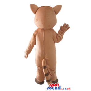 Mascot costume of a brown raccoon - Custom Mascots