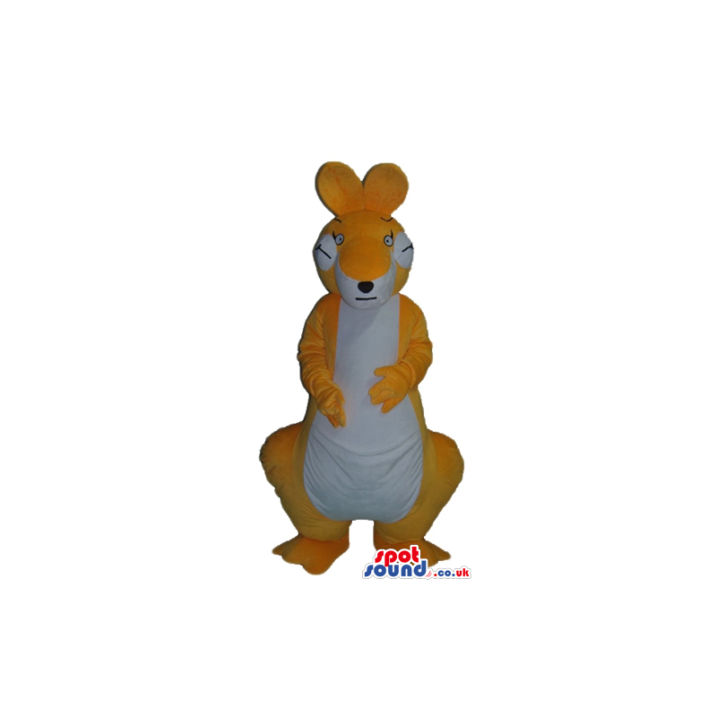 Orange kangaroo with a white belly and small eyes - Custom