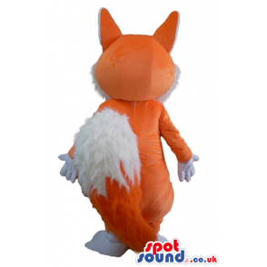 Orange and white fox - your mascot in a box! - Custom Mascots