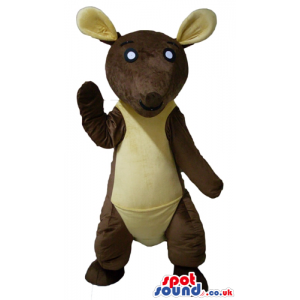 Brown and beige kangaroo - your mascot in a box! - Custom