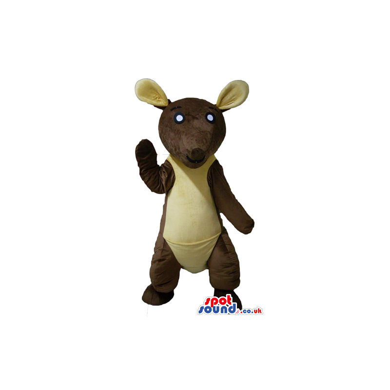 Brown and beige kangaroo - your mascot in a box! - Custom