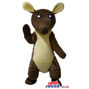 Brown and beige kangaroo - your mascot in a box! - Custom