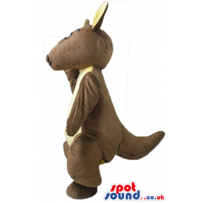 Brown and beige kangaroo - your mascot in a box! - Custom