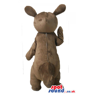 Brown and beige kangaroo - your mascot in a box! - Custom