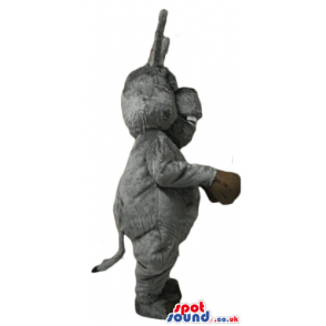 Smiling grey donkey - your mascot in a box! - Custom Mascots