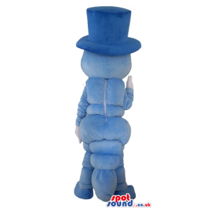 Blue bug wearing a blue top hat, shoes and bow tie - Custom