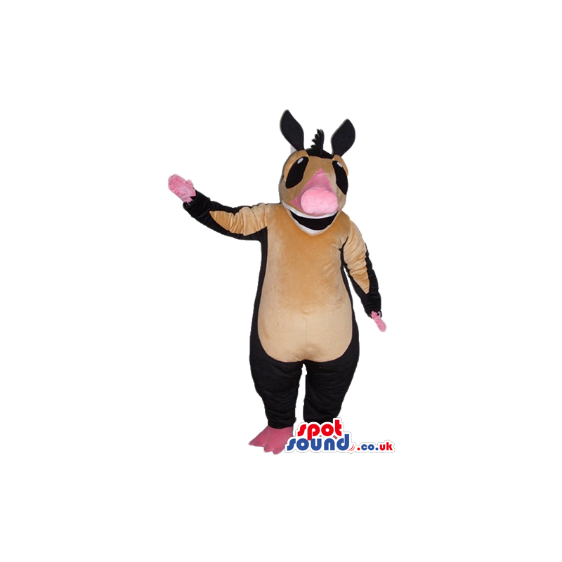 Beige and brown animal with pink nose, hands and feet - Custom