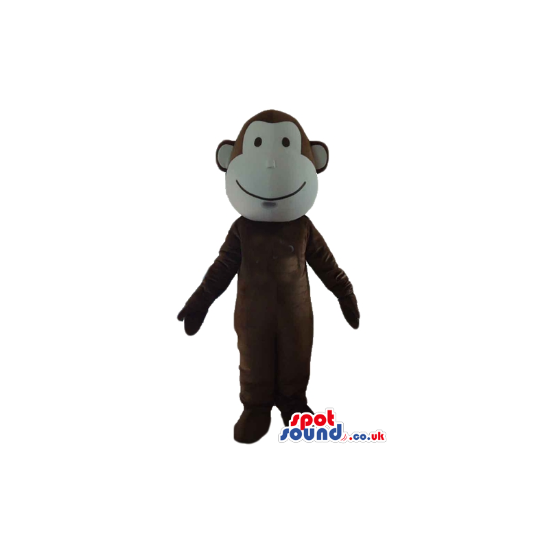 Smiliing brown monkey - your mascot in a box! - Custom Mascots