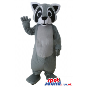 Mascot costume of a grey koala with big eyes - Custom Mascots