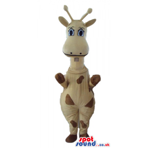 Beige and brown giraffe - your mascot in a box! - Custom Mascots