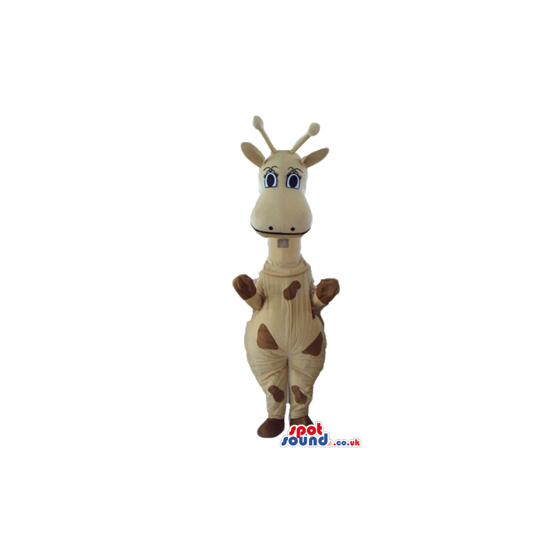 Beige and brown giraffe - your mascot in a box! - Custom Mascots