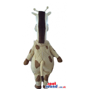 Beige and brown giraffe - your mascot in a box! - Custom Mascots