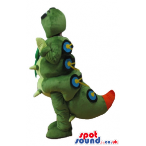 Green bug with six legs wearing dark glasses - Custom Mascots