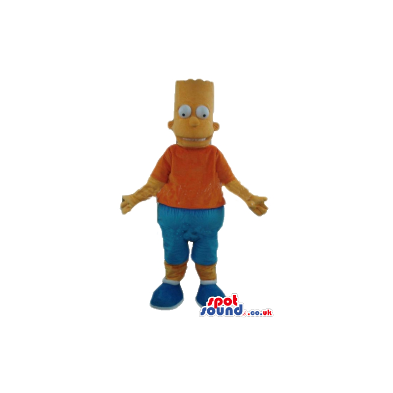 Mascot costume of bart simpson - Custom Mascots