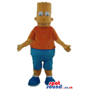 Mascot costume of bart simpson - Custom Mascots