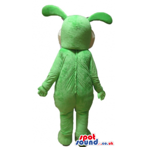 Green rabbit with two huge teeth and pink cheeks - Custom