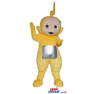 Yellow teletubby with a silver square on the belly - Custom