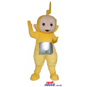 Yellow teletubby with a silver square on the belly - Custom