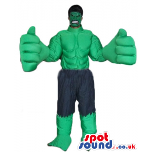 Incredible hulk with huge hands and ragged blue jeans - Custom