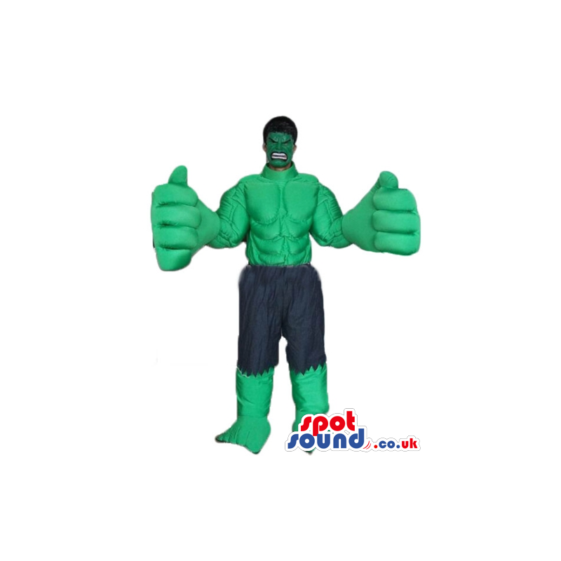 Incredible hulk with huge hands and ragged blue jeans - Custom