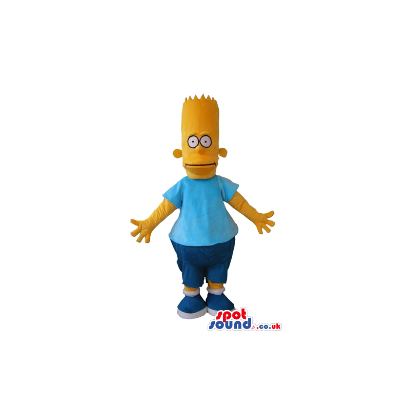 Mascots - SPOTSOUND UK - Bart simpson wearing Sizes L (175-180CM)