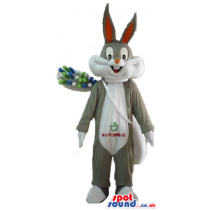 Bugs bunny carrying a white bag and a toothbrush - Custom