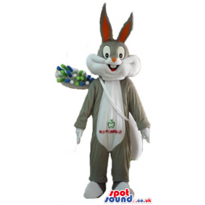 Bugs bunny carrying a white bag and a toothbrush - Custom