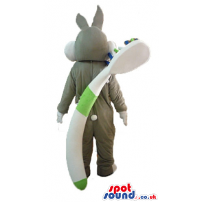 Bugs bunny carrying a white bag and a toothbrush - Custom