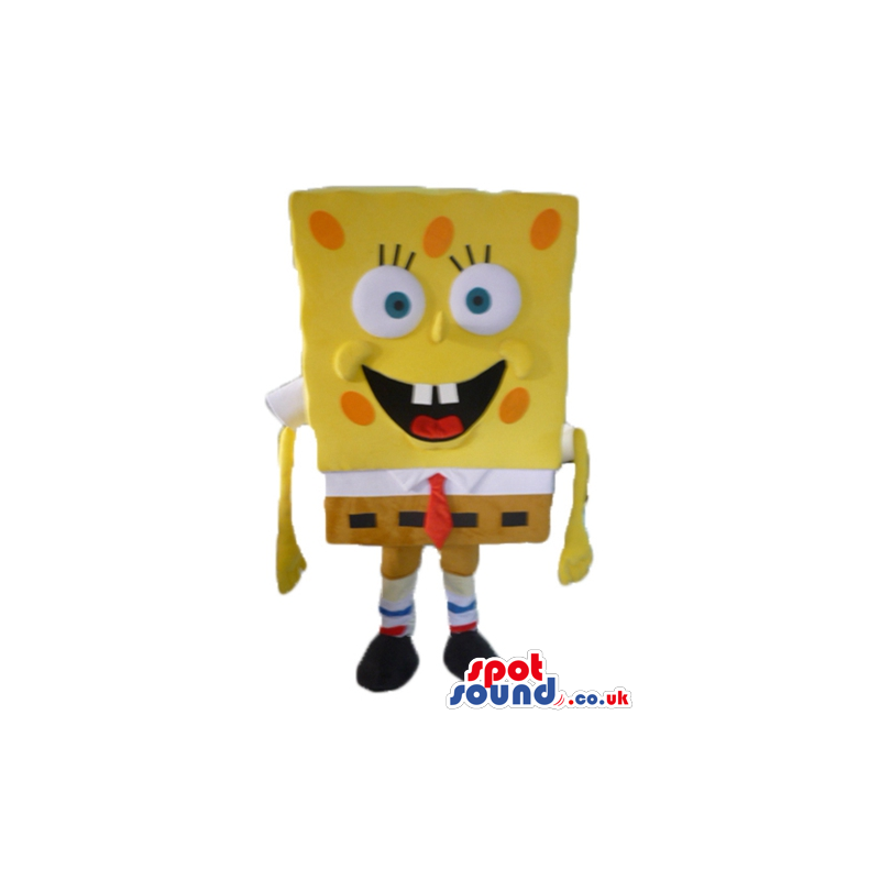 Smiling sponge bob - your mascot in a box! - Custom Mascots