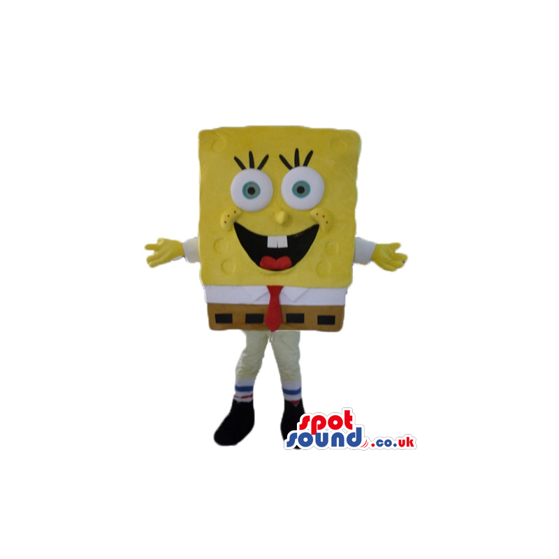 Smiling sponge bob - your mascot in a box! - Custom Mascots