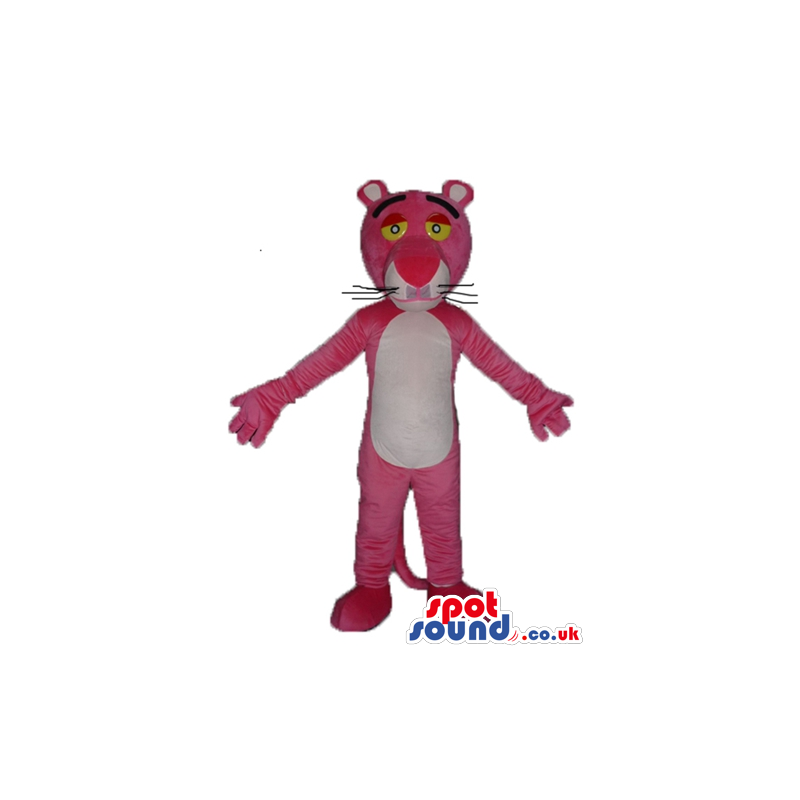 Mascot costume of the pink panther - Custom Mascots