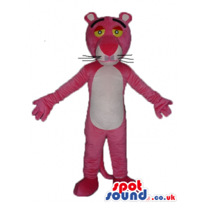 Mascot costume of the pink panther - Custom Mascots