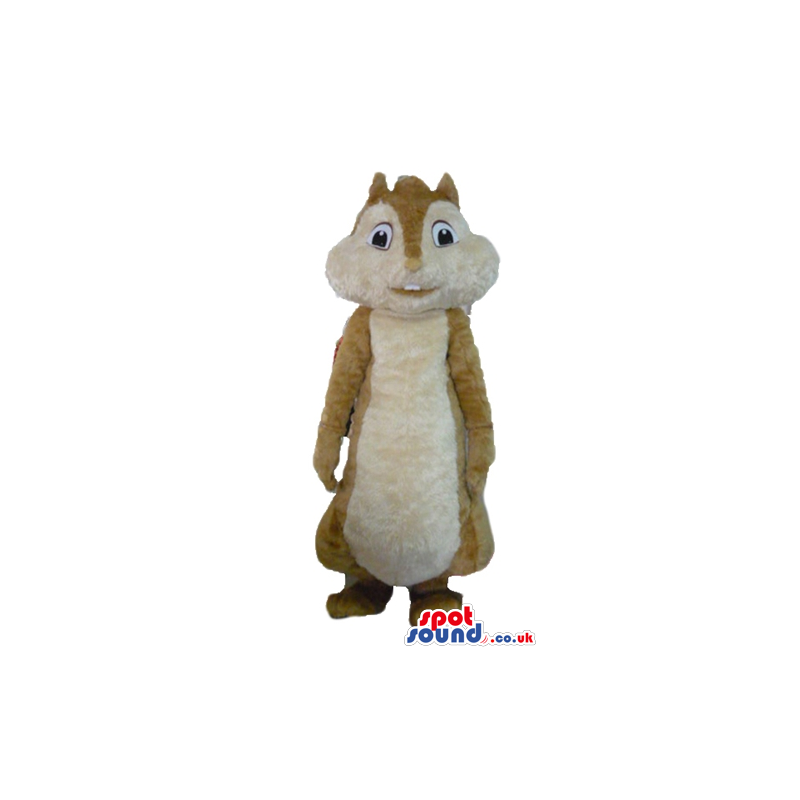 Mascot costume of a fat brown squirrel - Custom Mascots