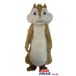 Mascot costume of a fat brown squirrel - Custom Mascots