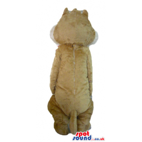 Mascot costume of a fat brown squirrel - Custom Mascots