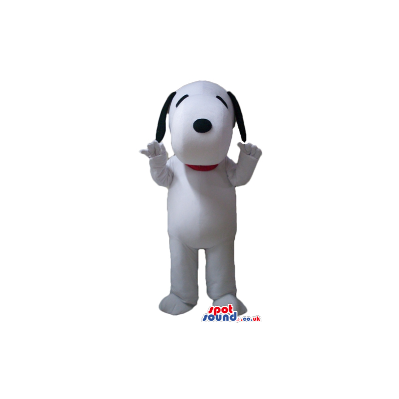 Snoopy dog with a red collar - Custom Mascots