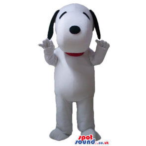 Snoopy dog with a red collar - Custom Mascots