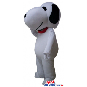 Snoopy dog with a red collar - Custom Mascots