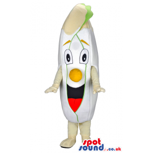 Funny Endive Vegetable Mascot With Big Yellow Nose - Custom