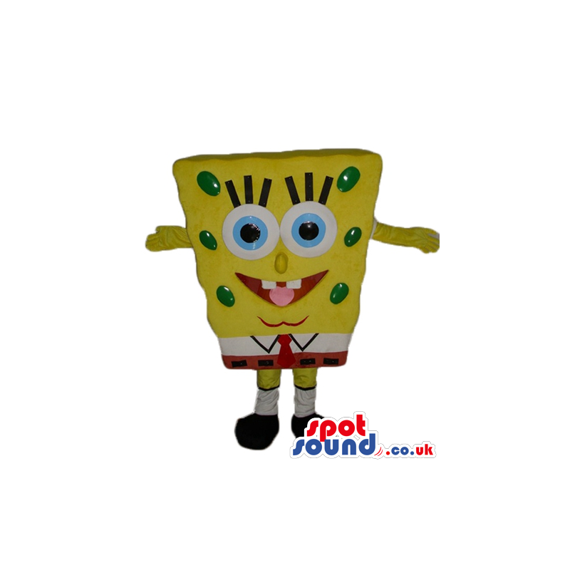 Smiling sponge bob - your mascot in a box! - Custom Mascots