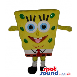 Smiling sponge bob - your mascot in a box! - Custom Mascots