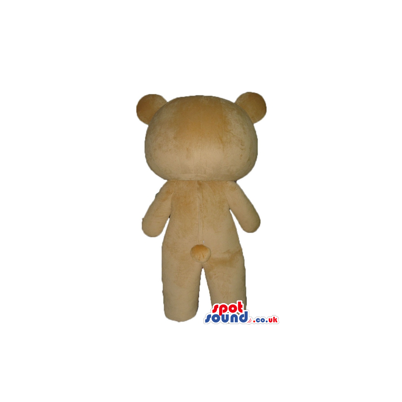 Beige bear with a white mouth and yellow ears and paws - Custom