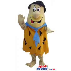 Mascot costume of fred flintstone - Custom Mascots