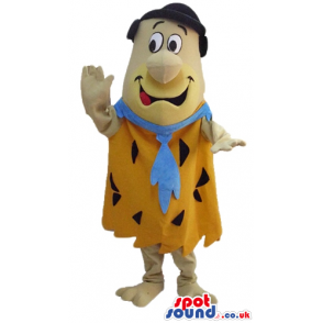 Mascot costume of fred flintstone - Custom Mascots