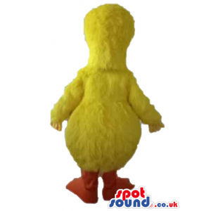 Yellow chicken with red feet - Custom Mascots